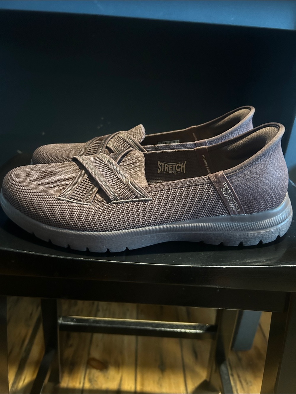 Skechers Women’s Slip-In Casual Shoes in Brown - Picture 2 of 5